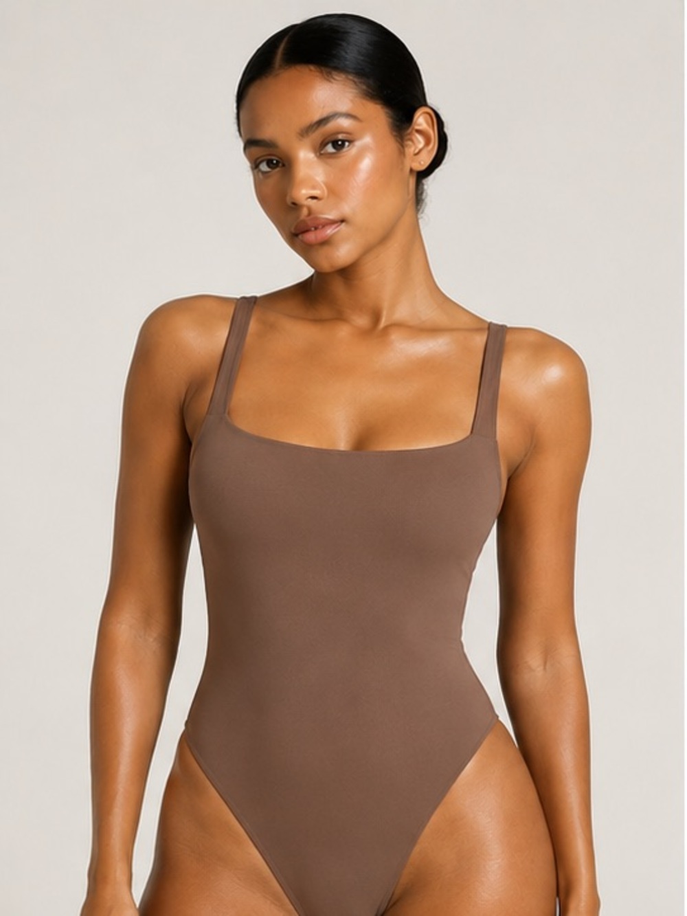 SKIMS Square Neck Bodysuit | Jasper